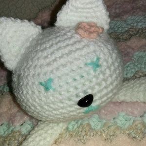 🆕Hand made crochet Kitty cat  lovey